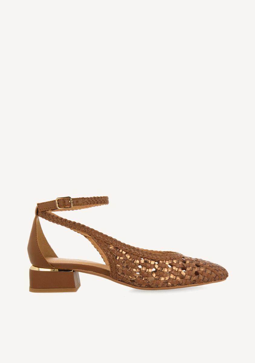 BAILARINAS TRENZADO PULSERA PIEL BARDEJOV - CUERO