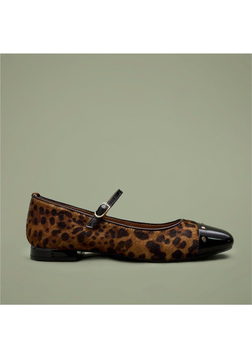BAILARINAS MERCEDITAS PIEL ESTAMPADO LEOPARDO SERED - LEOPARDO