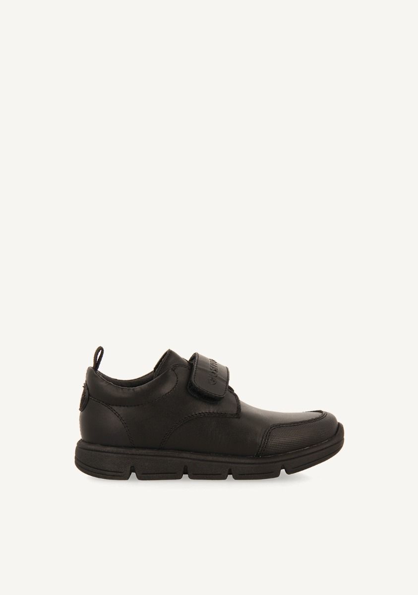 SNEAKERS COLEGIALES PIEL CON CIERRES  ESSEX - NEGRO