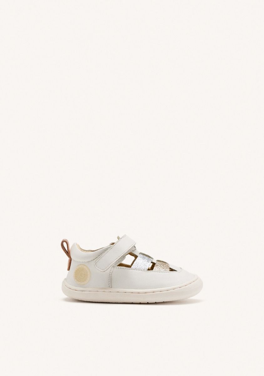 SANDALIAS BLANCAS ESTILO CANGREJERAS CON CIERRES AJUSTABLES PARA BEBÃ ODELL - BLANCO
