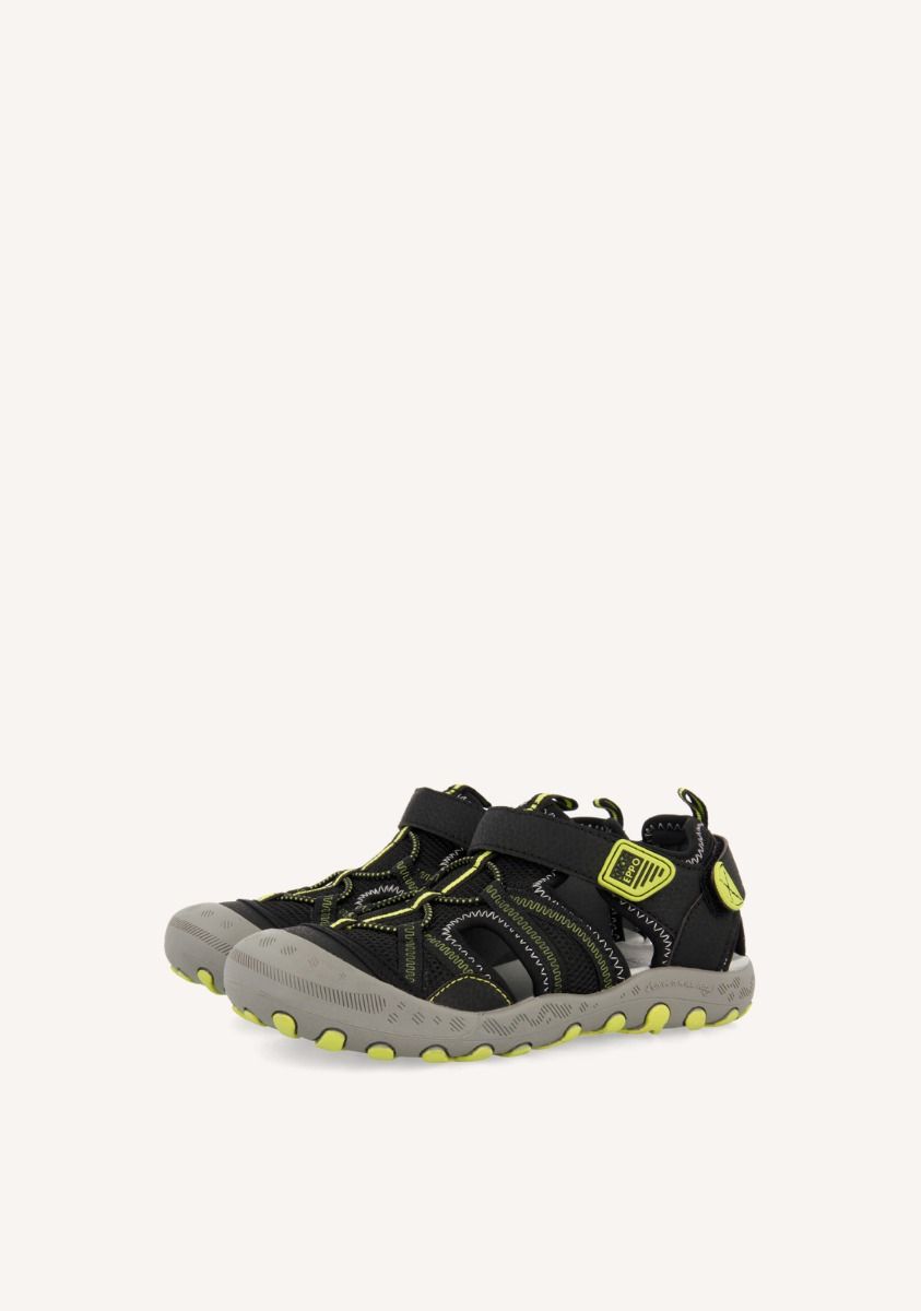 Chanclas de estilo deportivo para niÃ±o en negro MAZATLAN - NEGRO