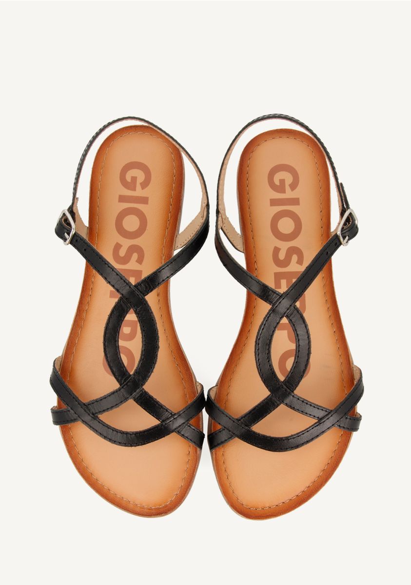 Sandalias de tiras finas negras para mujer NAVASSA - NEGRO