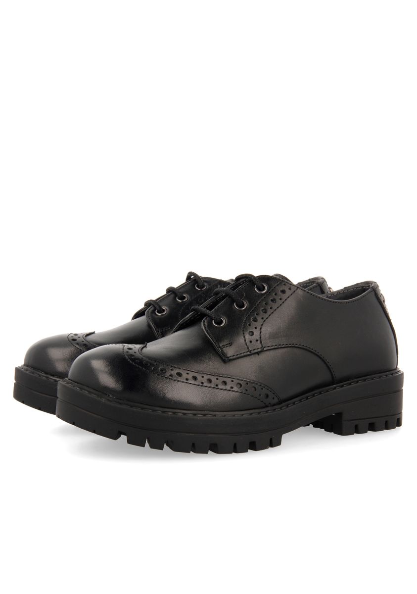 ZAPATOS BLUCHER COLEGIALES COLOR NEGRO KASTAV - NEGRO
