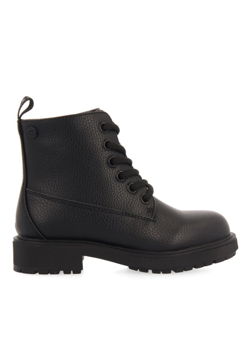 BOTINES NEGRO CON CORDONES PARA NIÃO AOSTA - NEGRO