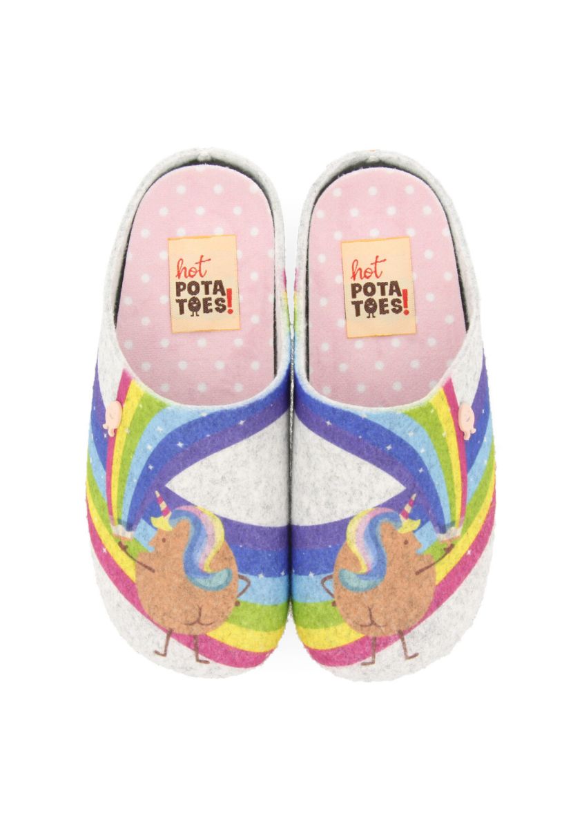 ZAPATILLAS INFANTILES DE ESTAR POR CASA DE LA COLECCIÃN HOT POTATOES LAMBACH - GRIS