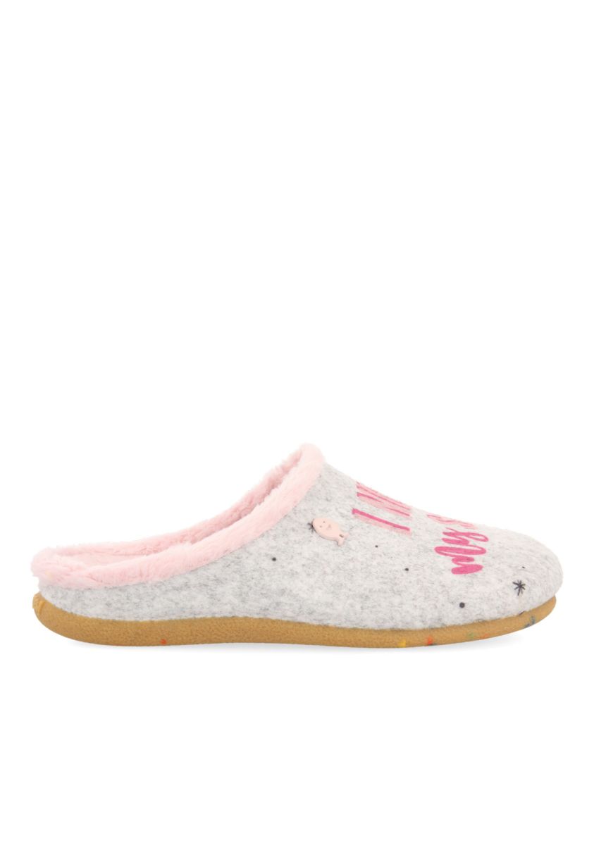 ZAPATILLAS INFANTILES DE ESTAR POR CASA DE LA COLECCIÃN HOT POTATOES LIGIST - GRIS
