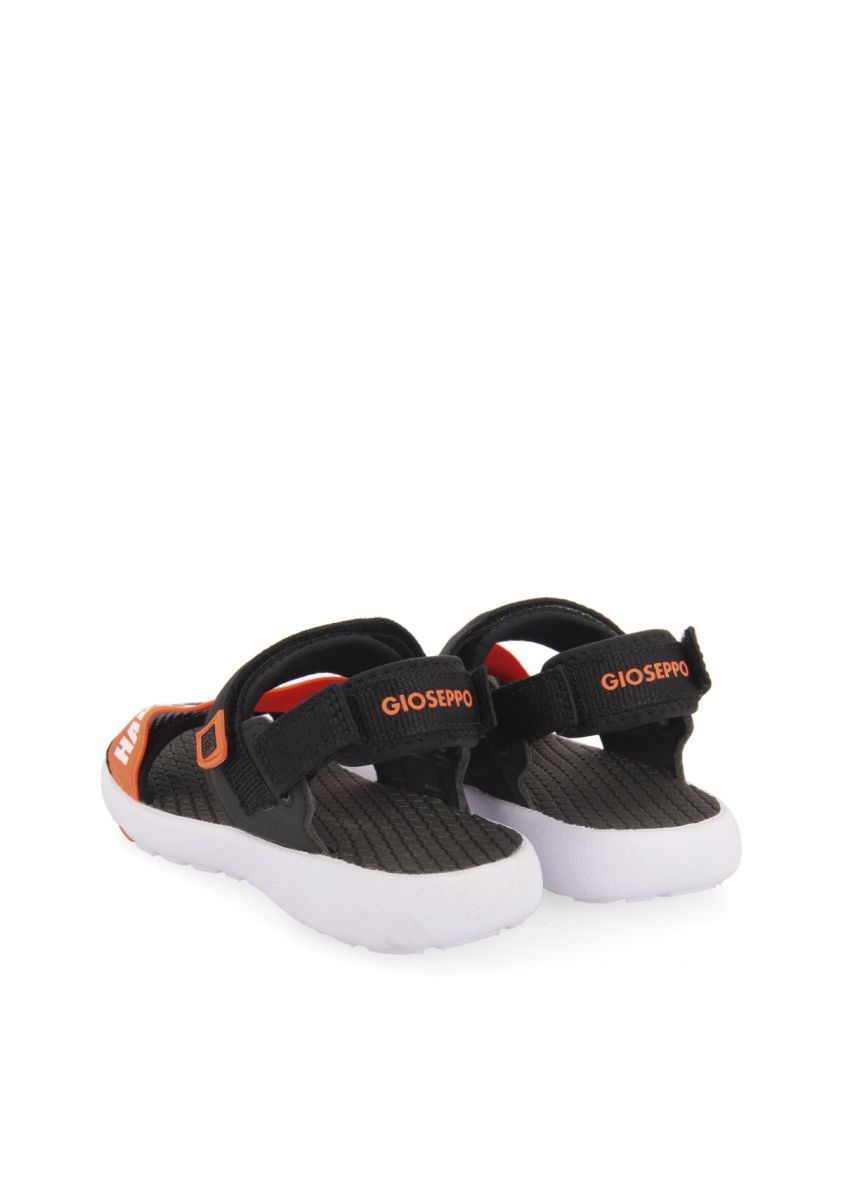 CHANCLAS DEPORTIVAS NEGRAS CON ELÃSTICO FLUOR PARA NIÃOS GESSATE - NEGRO