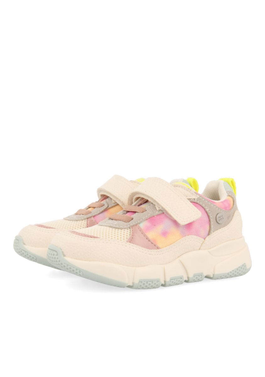 SNEAKERS CON ESTAMPADO TIE-DYE Y CIERRE AJUSTABLE PARA NIÃOS SWANSEA - BLANCO
