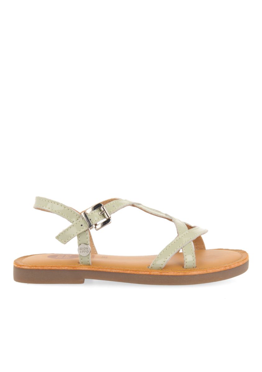 SANDALIAS MENTA DE PIEL CON TIRAS PARA NIÃA SLIVNO - MENTA