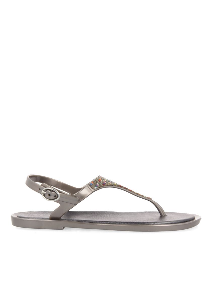CHANCLAS PLOMO CON PEDRERÃA PARA MUJER LAPAO - PLOMO