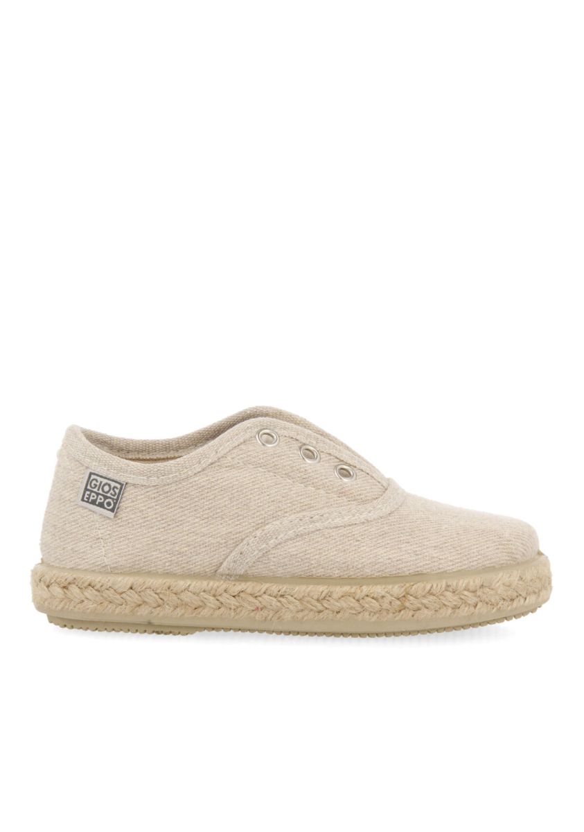 ESPADRILLES BEIGE DE ALGODÃN RECICLADO PARA BEBÃ BREJO - BEIG
