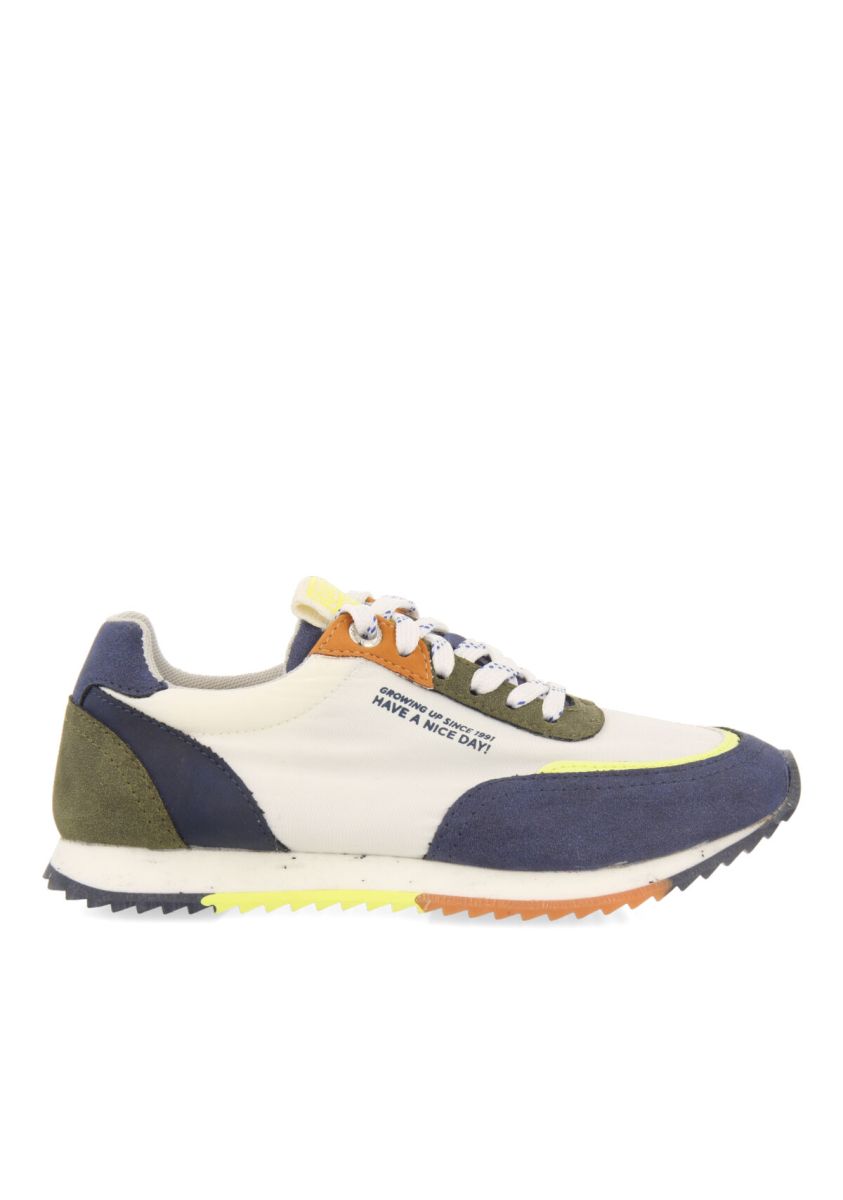 Sneakers multicolor con cierre con cordones y suela con eva reciclada para niÃ±a y niÃ±o paldiski - MULTICOLOR