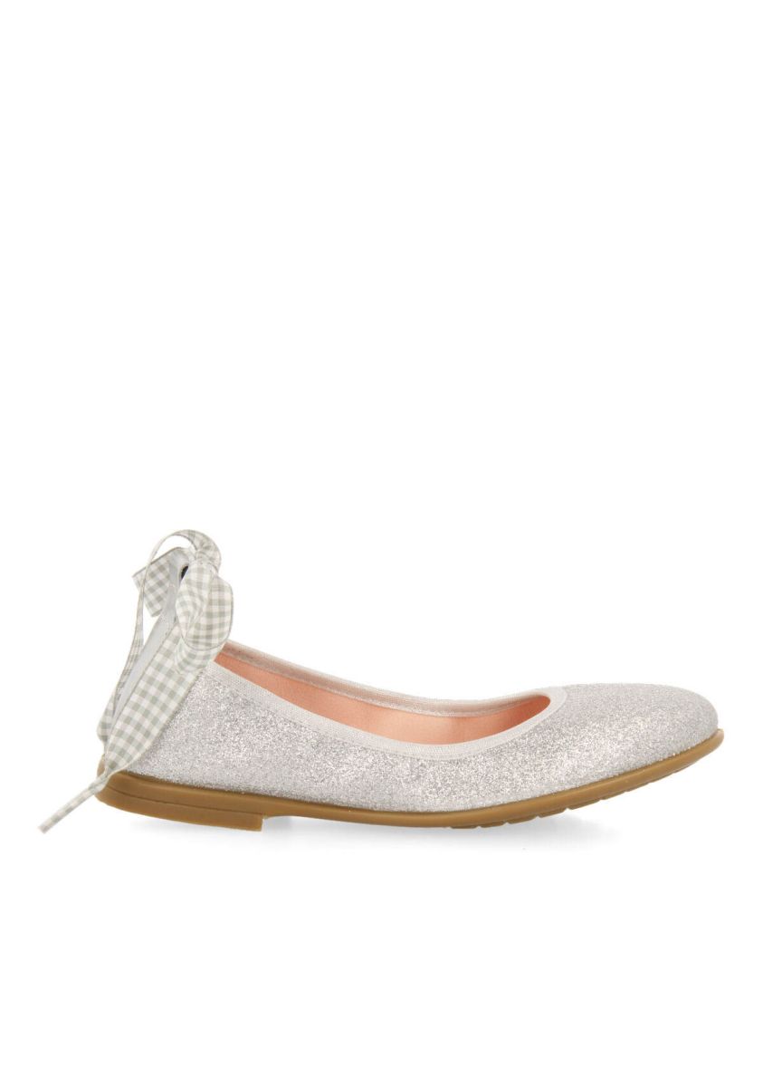 Bailarina de glitter plata para niÃ±a vermeix - PLATA