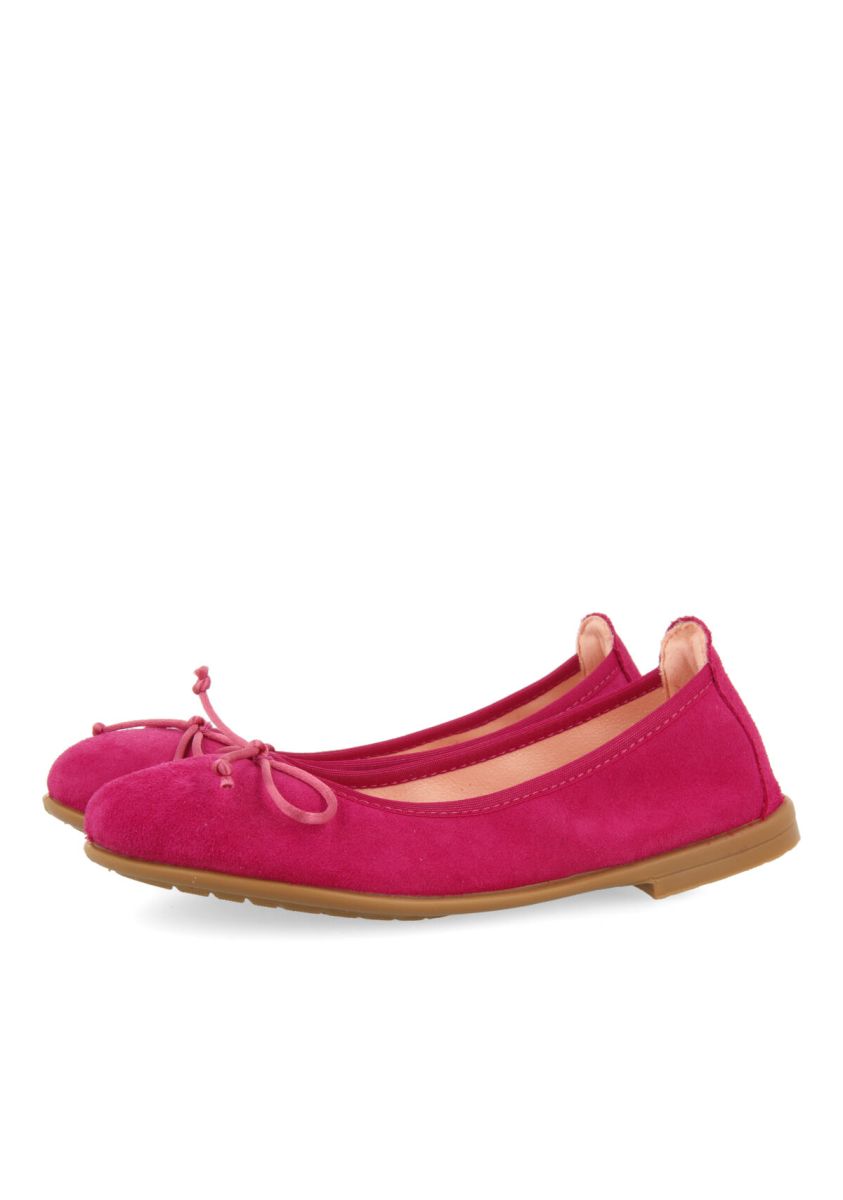 Bailarina de piel fucsia para niña chiador - FUXIA