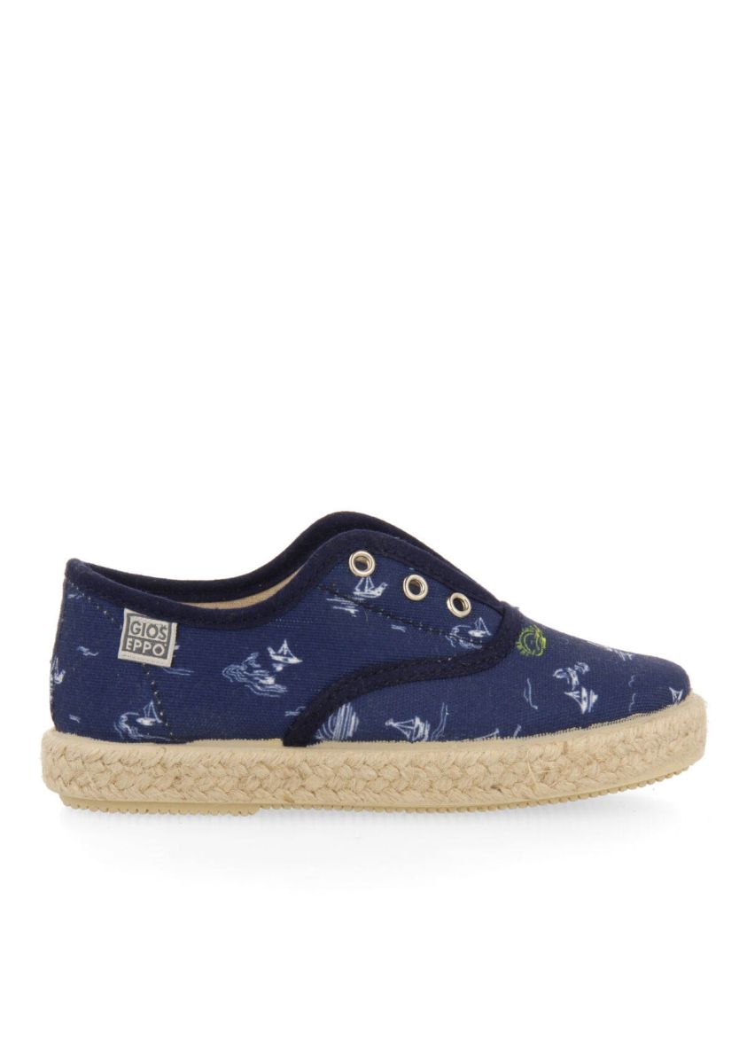 Espadrilles azul marino con estampado para bebÃ© pocri - MARINO