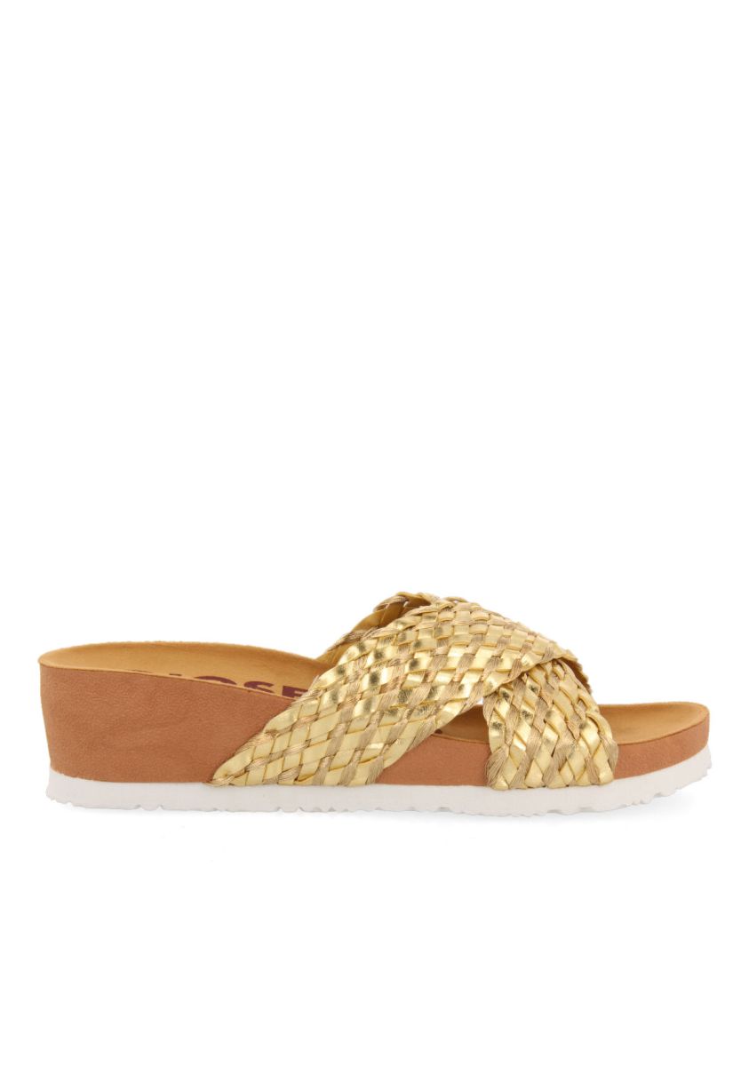Chanclas con cuña estilo bio con tiras en trenzado dorado para mujer turiacu - ORO 1 17689-chanclas-con-cu-a-estilo-bio-con-tiras-en-trenzado-dorado-para-mujer-turiacu-oro-1.jpg