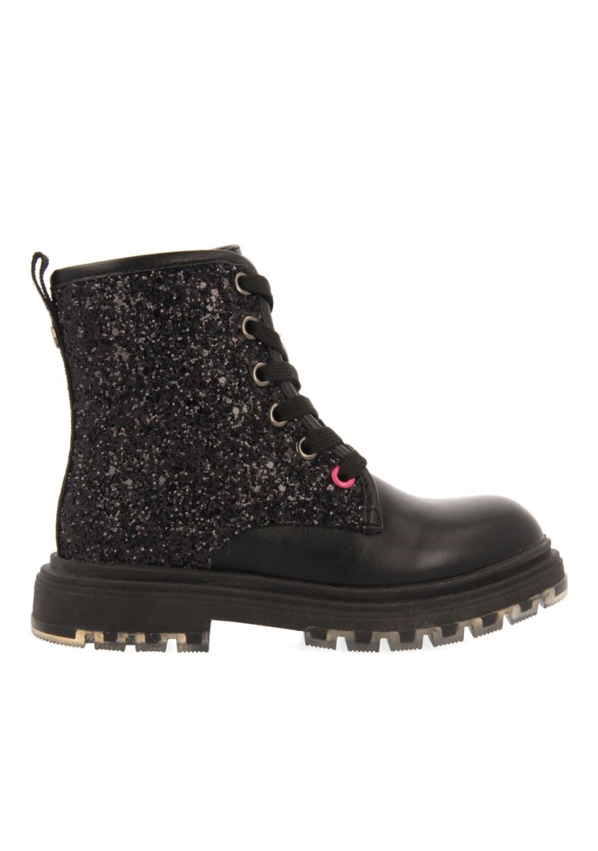 Botines negros con cordones y glitter para niña y niño nisland - NEGRO 1 18444-botines-negros-con-cordones-y-glitter-para-ni-a-y-ni-o-nisland-negro-1.jpg