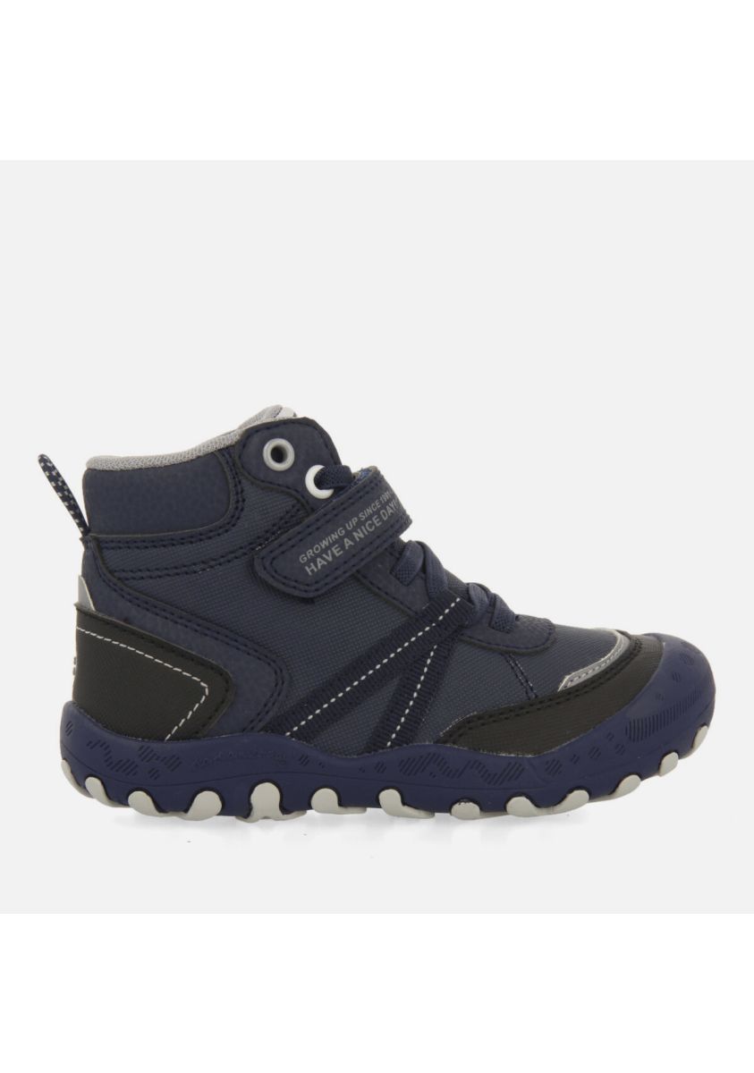 Sneakers abotinadas tipo trekking marino para niÃ±a y niÃ±o gerlos - MARINO