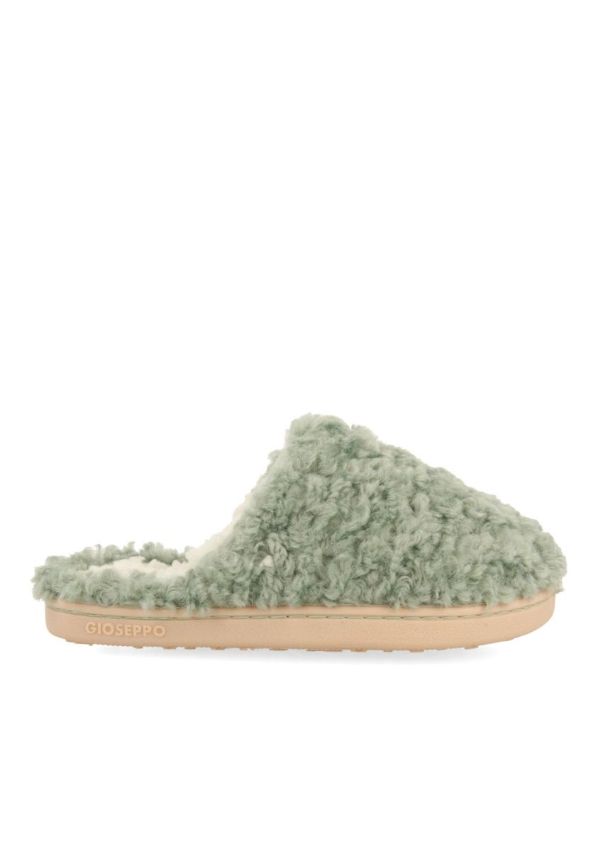 Zapatillas de estar por casa destalonadas verde menta para niÃ±a y niÃ±o senja - MENTA