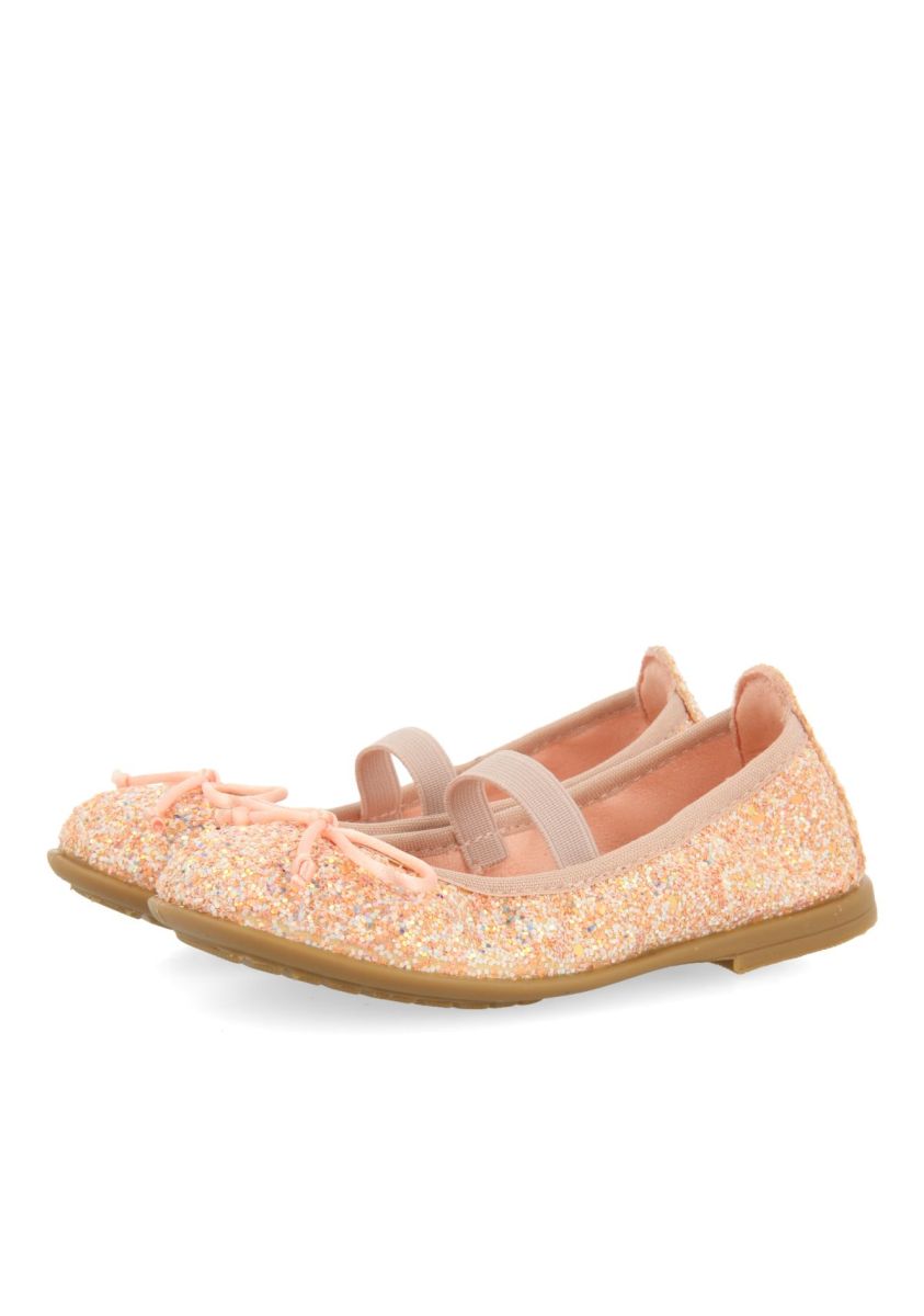 BAILARINAS ROSAS CON GLITTER Y TIRA ELÃSTICA PARA NIÃA Y NIÃO MOLALLA - ROSA