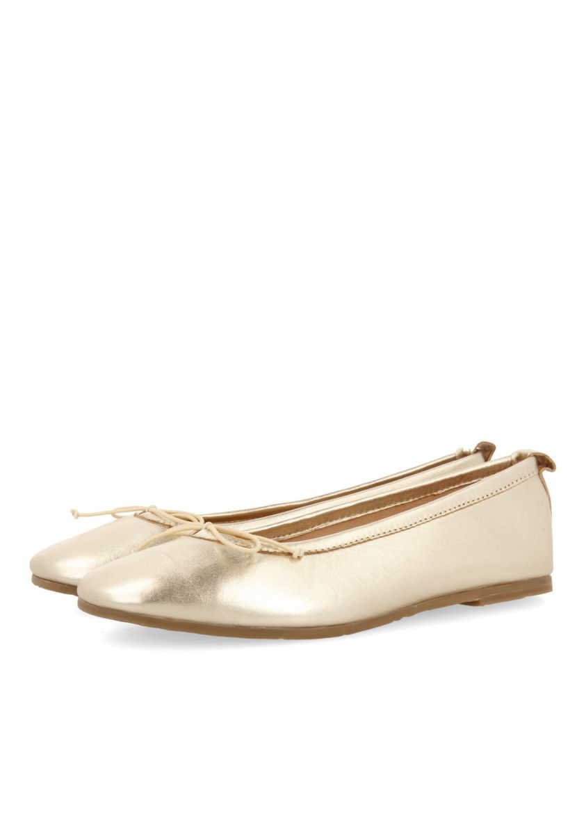 BAILARINAS DORADAS DE PIEL CON PLANTILLA FANTASÃA PARA NIÃA Y NIÃO CHIPLEY - ORO