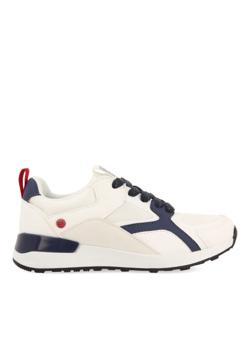 SNEAKERS BLANCAS ESTILO RETRO CON DETALLES DE COLORES PARA NIÃO Y NIÃA ZAPOD - BLANCO