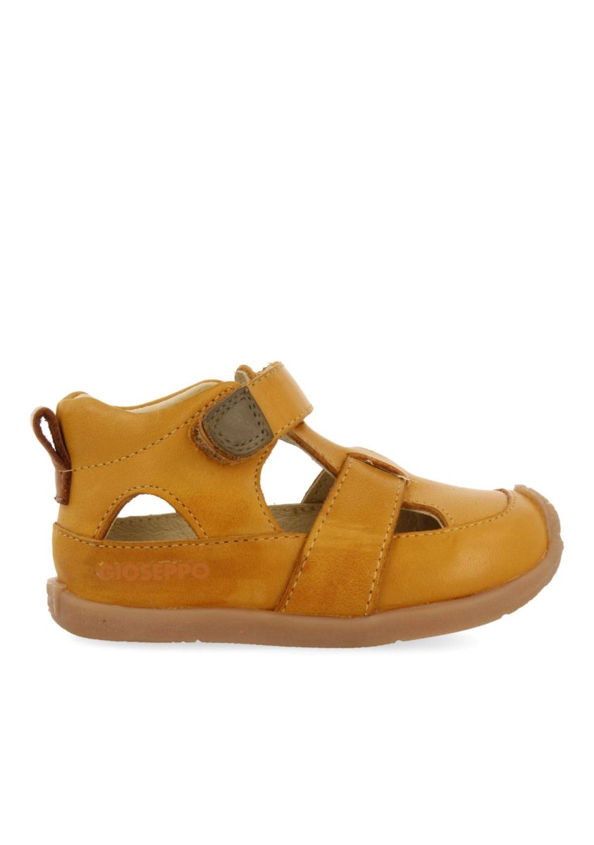 SANDALIAS COLOR MOSTAZA DE PIEL PARA BEBÃ BABSON - MOSTAZA