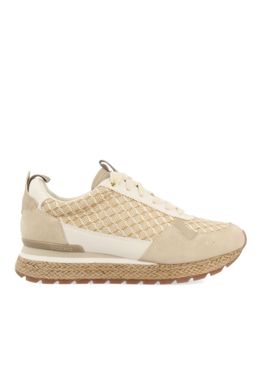 SNEAKERS BEIGE CON ESTAMPADO GEOMÃTRICO PARA MUJER TREMAIL - BEIG