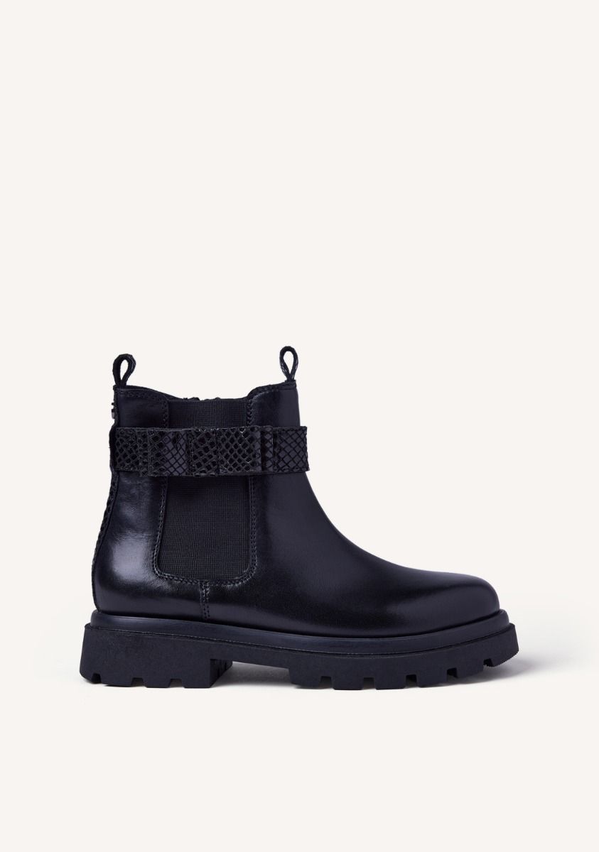 BOTAS PIEL LAZO ZEBA - NEGRO