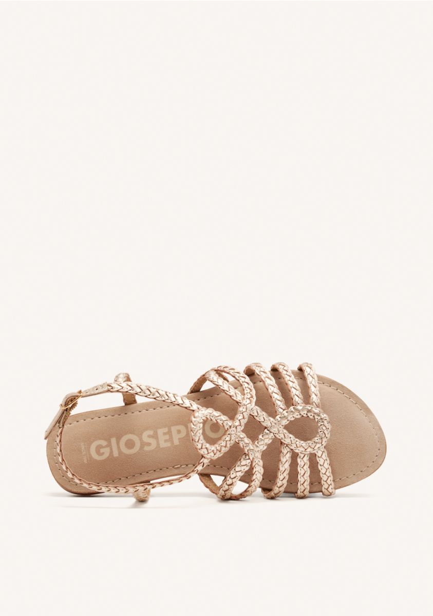 SANDALIAS PIEL TRENZADA YAKIMA - ORO