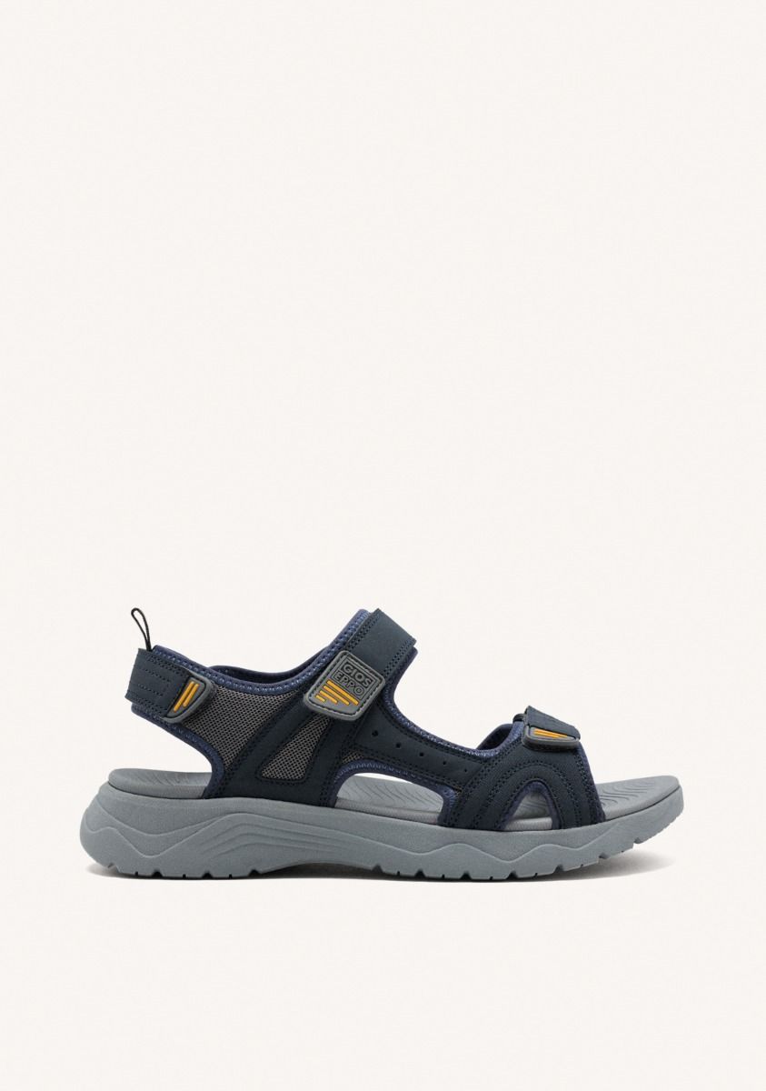 SANDALIAS GRISES CON ACENTOS DE COLOR PARA HOMBRE METKOVIC - GRIS