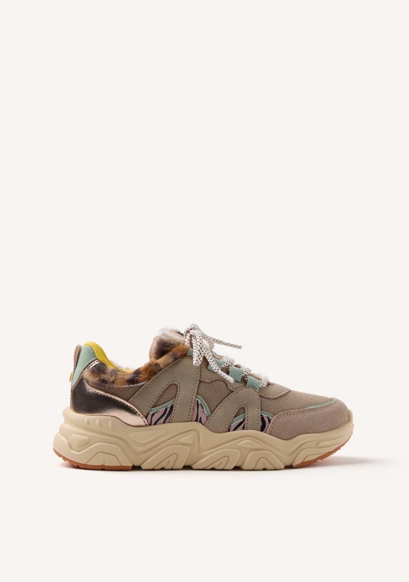 ZAPATILLAS PIEL PELO REDBY - MULTICOLOR