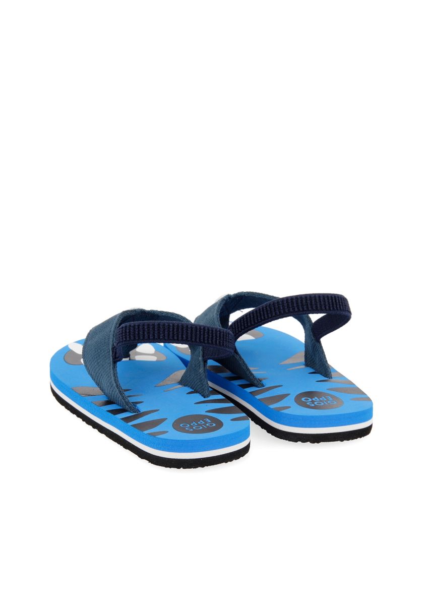 Chanclas estilo bio azules para niÃ±o CURAZAO - AZUL