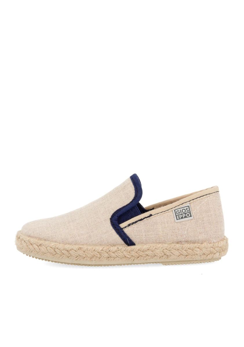 Sneakers beige estilo slip on para niÃ±o ROMEU - BEIG
