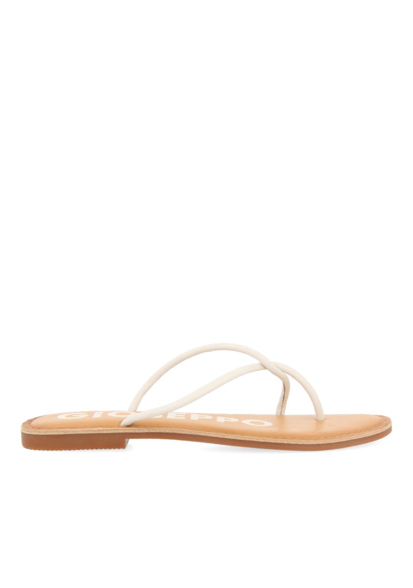 SANDALI DI COLORE BIANCO CON STRISCE SOTTILI DA DONNA KIRWIN - OFF-WHITE
