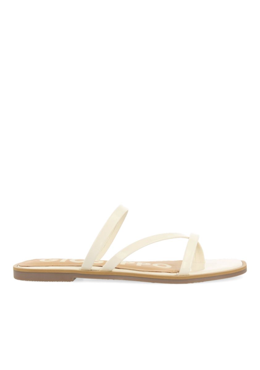 SANDALIAS OFF-WHITE CON TIRAS FINAS PARA MUJER RHYL - OFF-WHITE