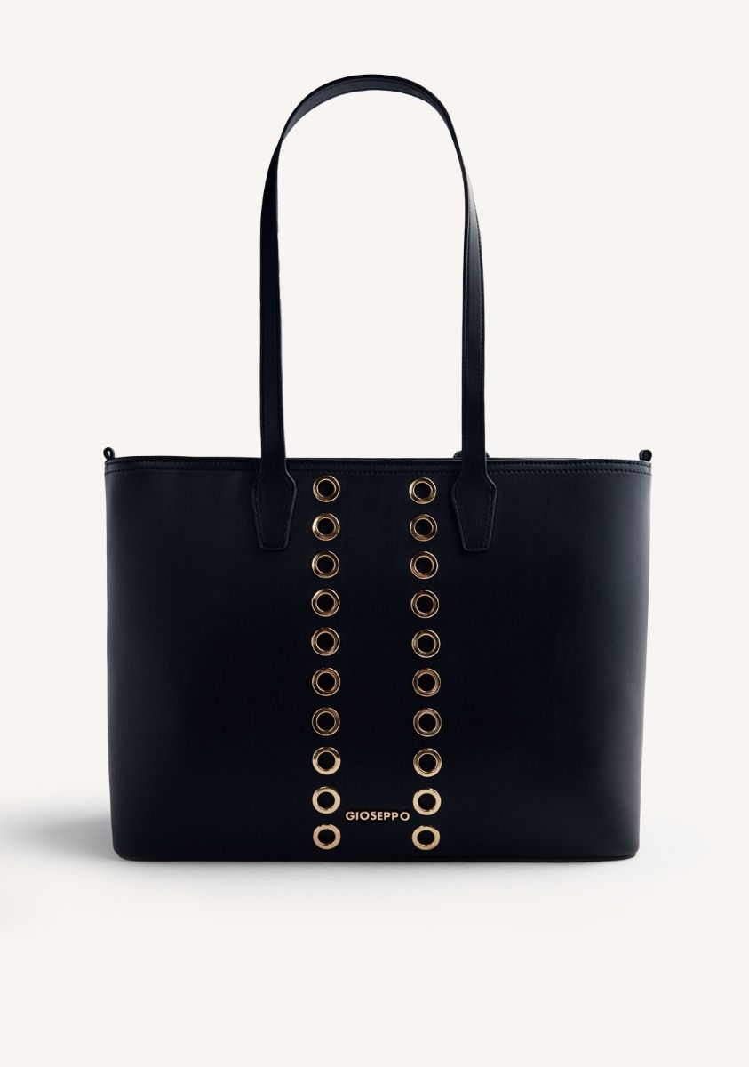 BOLSO SHOPPER OLLADOS EFFIE - NEGRO