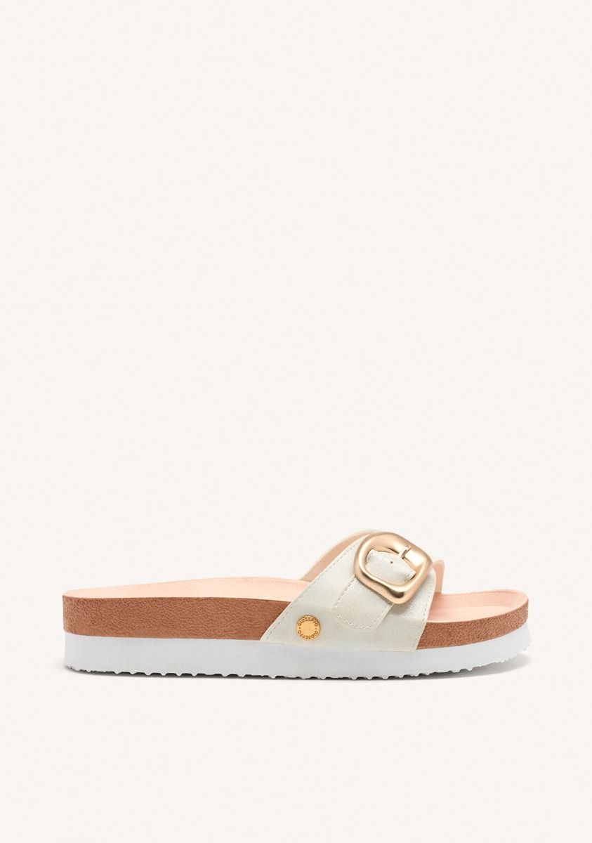 SANDALIAS TIPO PALA HEBILLA WALPOLE - PLATA