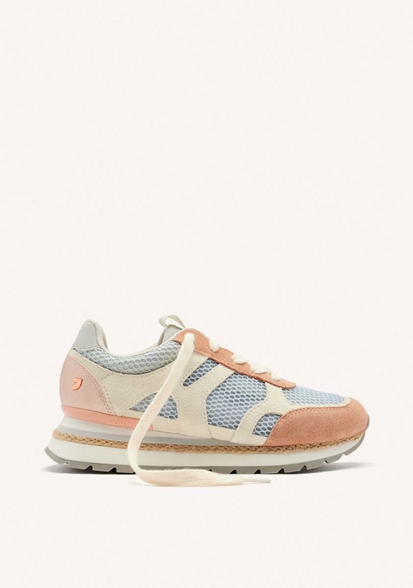 ZAPATILLAS CUÃA PIEL Y REJILLA EDDINGTON - GRIS