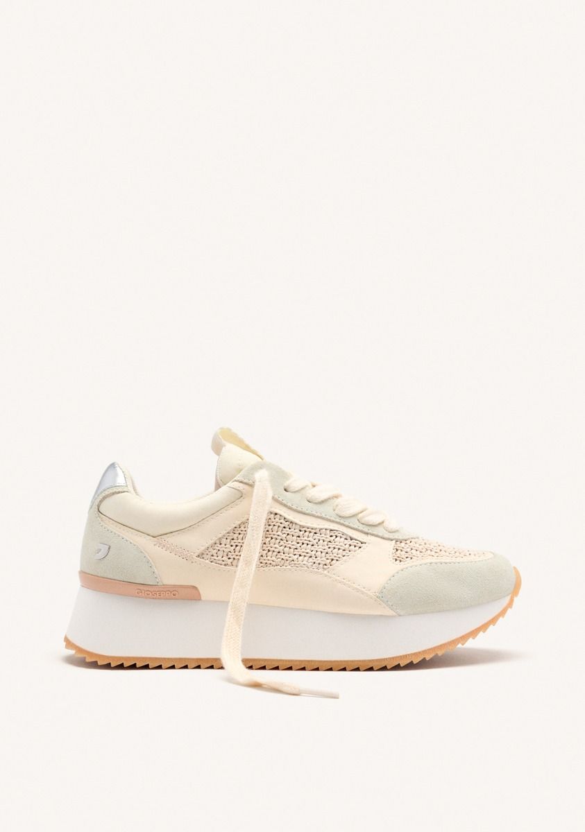 ZAPATILLAS PIEL PLATAFORMA GLOVER - BLANCO