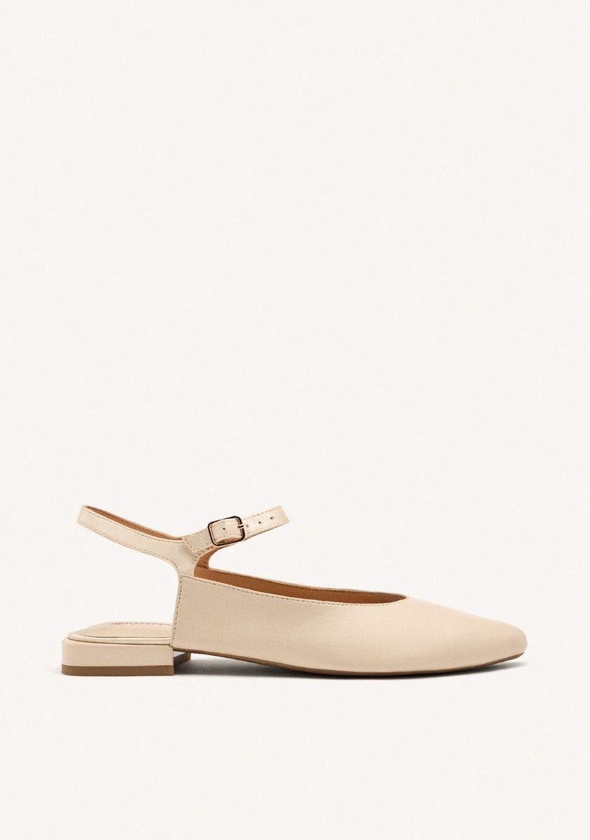 MULES PIEL AVERILL - OFF-WHITE