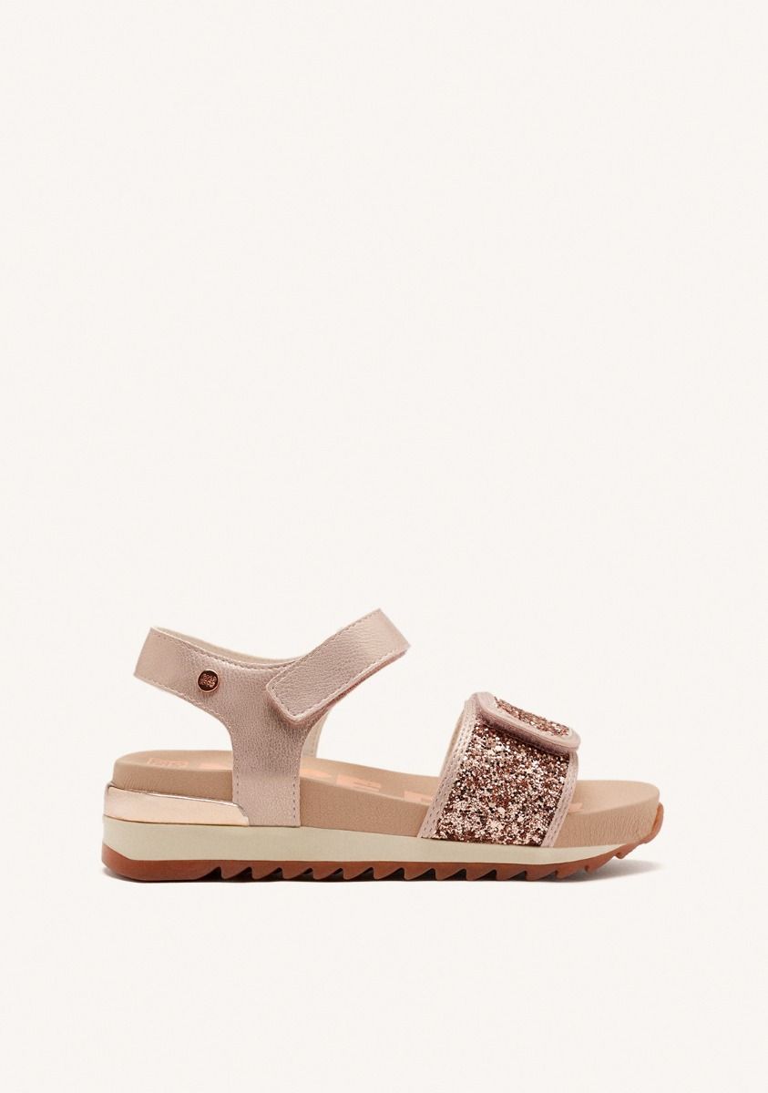 SANDALIAS BRILLO STOW - ORO ROSADO