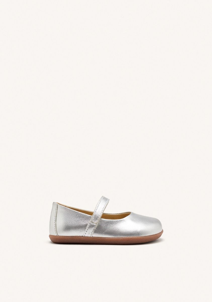 GIOSEPPO BAREFOOT - BAILARINAS MARY-JANE PIEL MECAN - PLATA