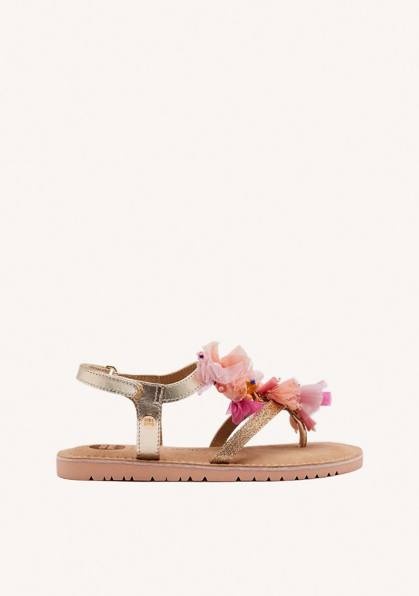 SANDALIAS TUL Y ABALORIOS PIEL OAKHAM - MULTICOLOR