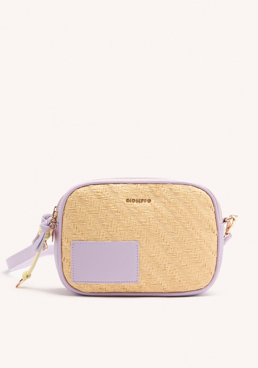 BOLSO BANDOLERA RAFIA GLENBURN - LILA