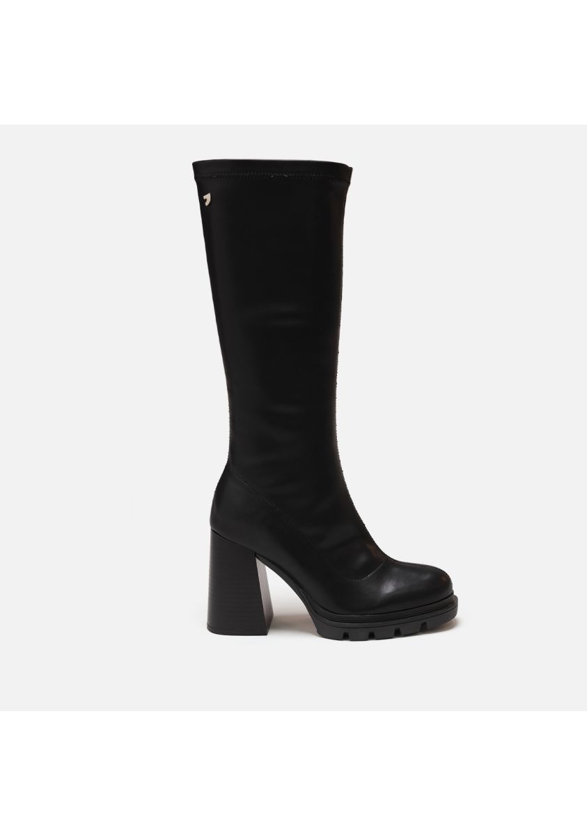 BOTAS ALTAS TACÃN Y SUELA TRACK VESZTO - NEGRO