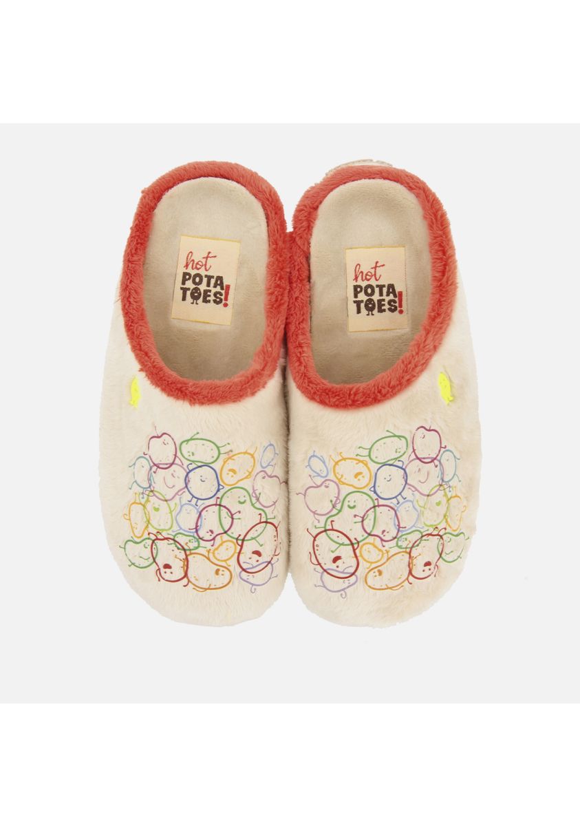 ZAPATILLAS DE CASA ESTAMPADO PELO KAPUVAR - BEIG