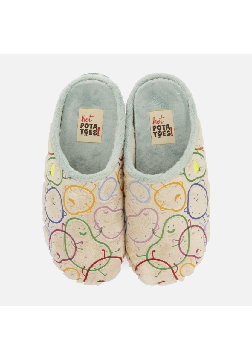 ZAPATILLAS DE CASA PELO TAASTRUP - BEIG