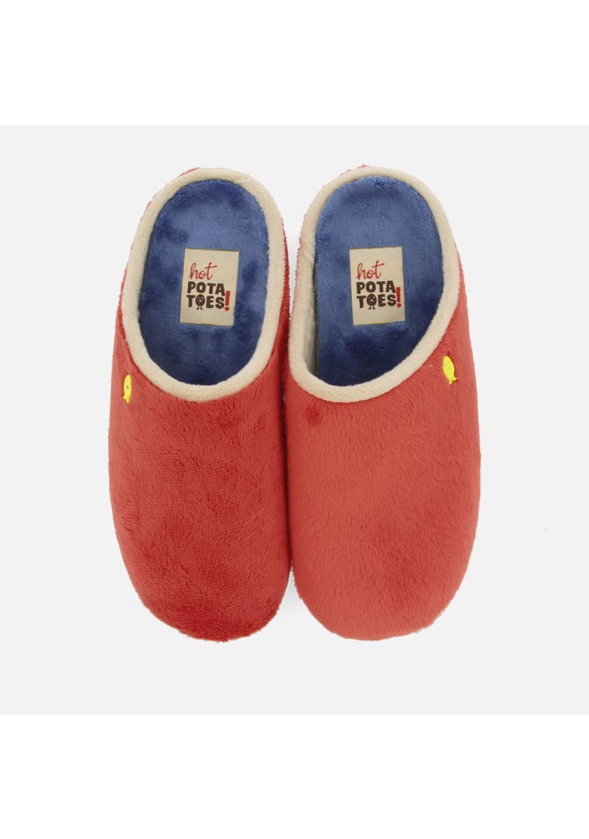 ZAPATILLAS DE CASA PELO MARCHEGG - ROJO