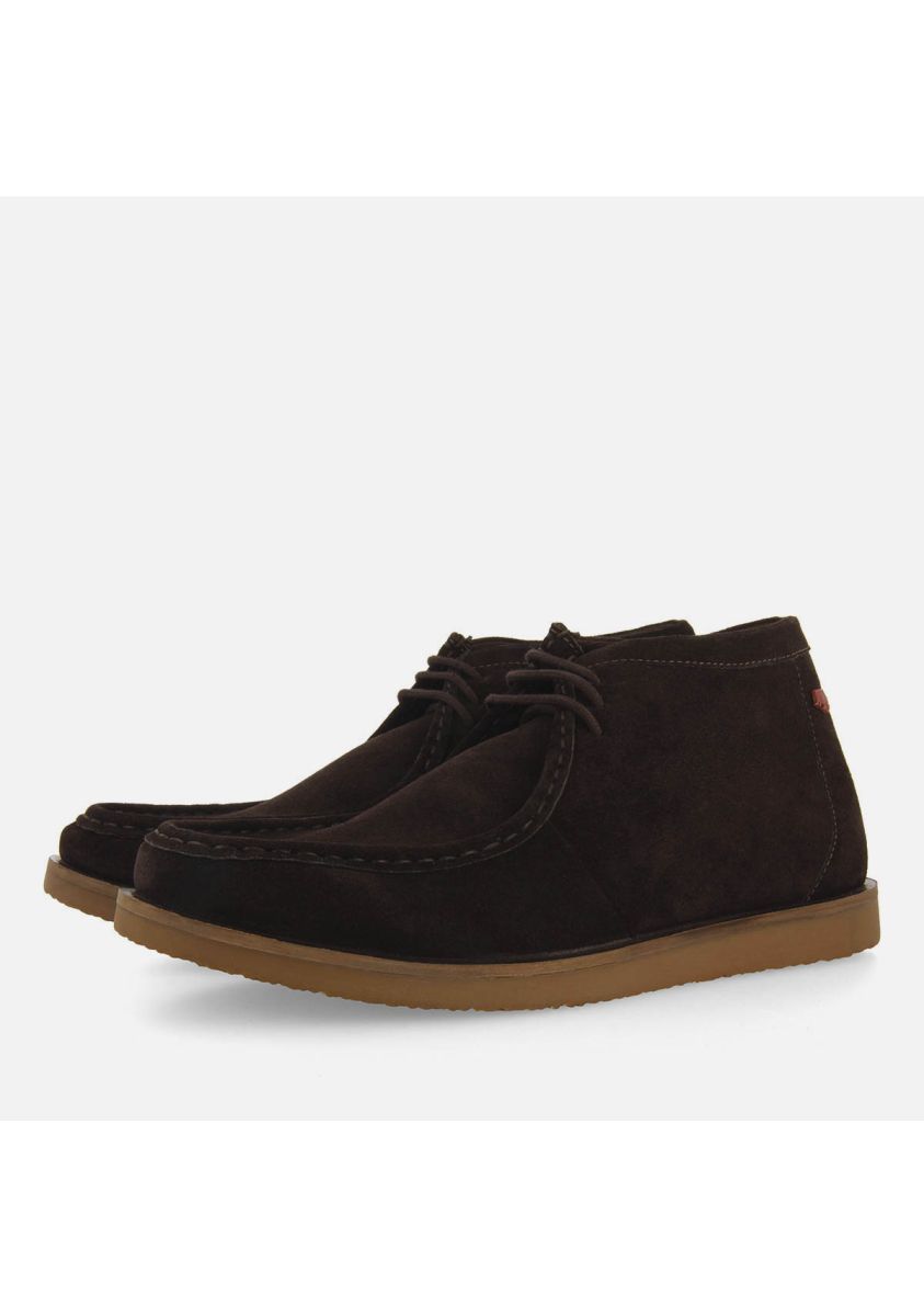 BOTINES PIEL ESTILO WALLABEE BOYLSTON - MARRON